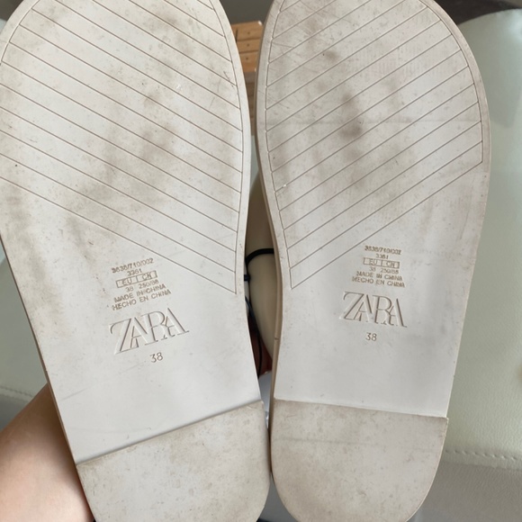 Y2K cushioned chunky platform white flip flops/ 6.5 women’s for spring summer - Picture 7 of 9